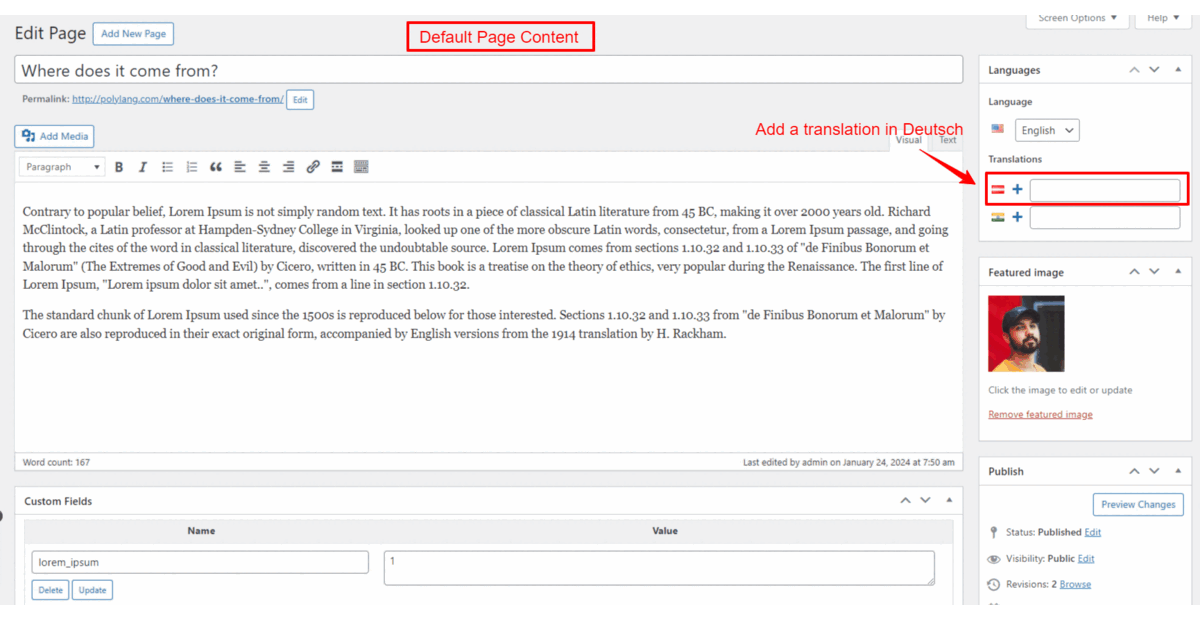 Duplicate content preview in classic editor