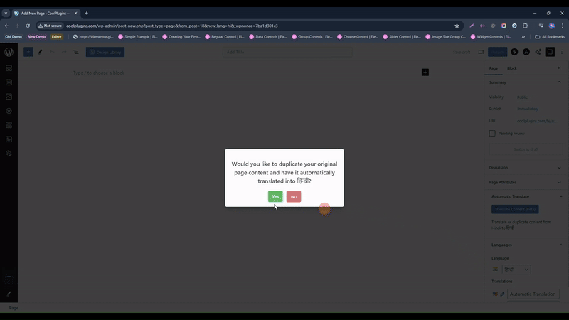Automatic Translations For Polylang Preview.