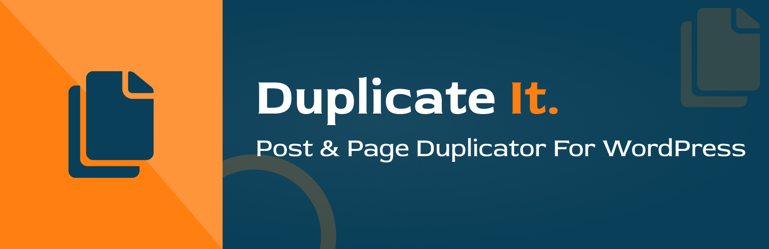 WordPress 外掛 Duplicate It – Post & Page Duplicator for WordPress 的封面圖片