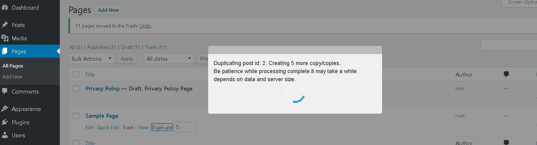 Duplicate Post Page Menu & Custom Post Type