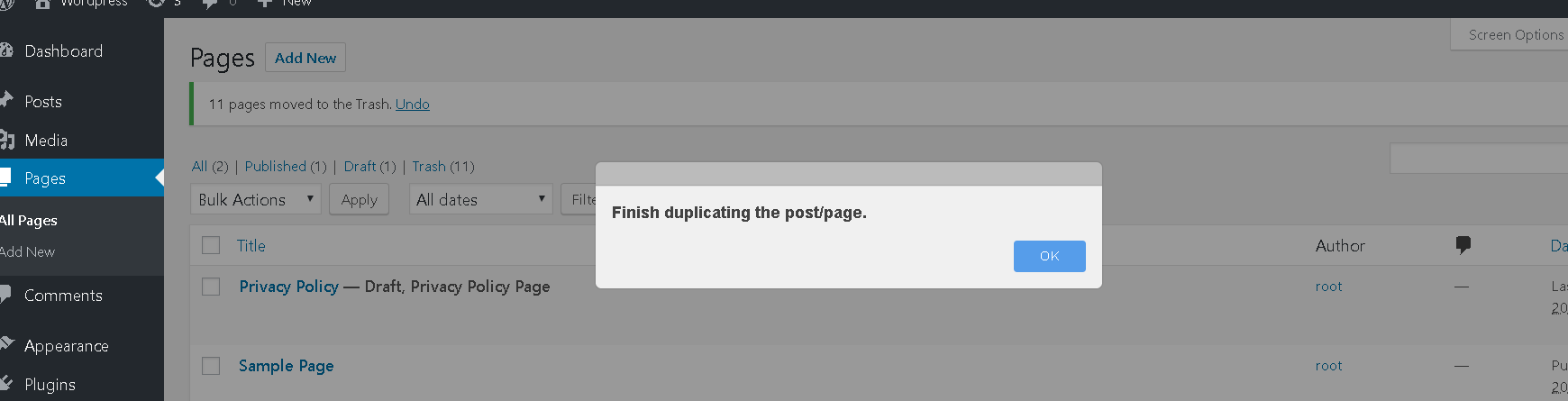 Duplicate Post Page Menu & Custom Post Type
