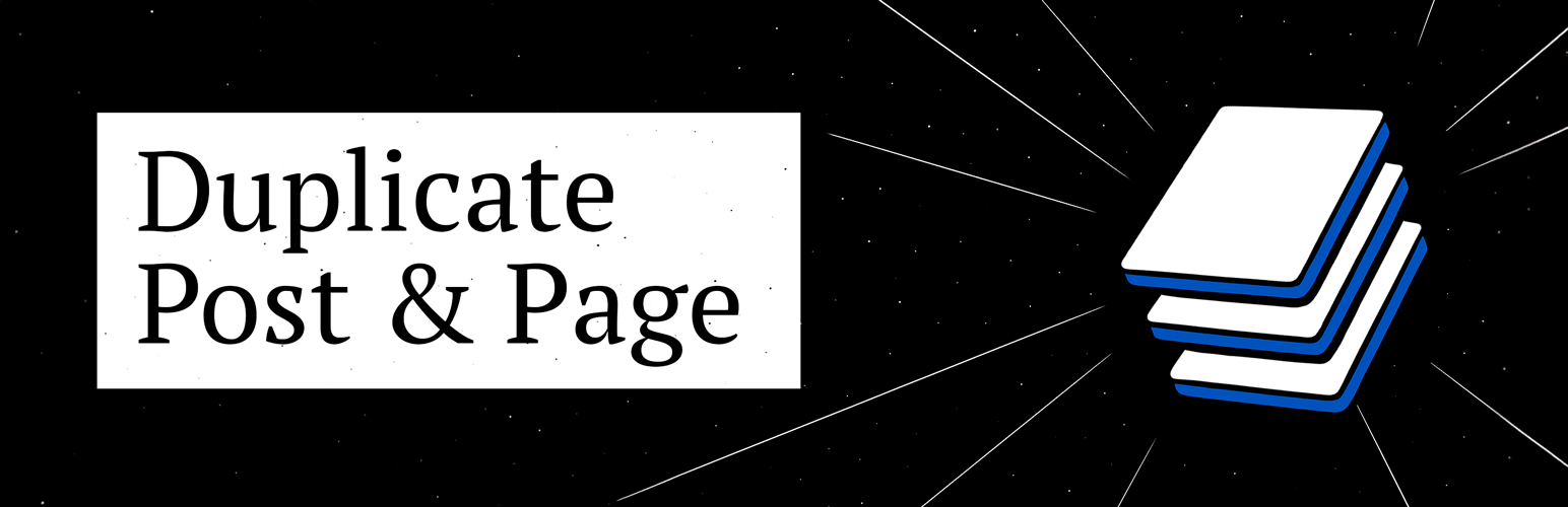 Duplicate Post & Page