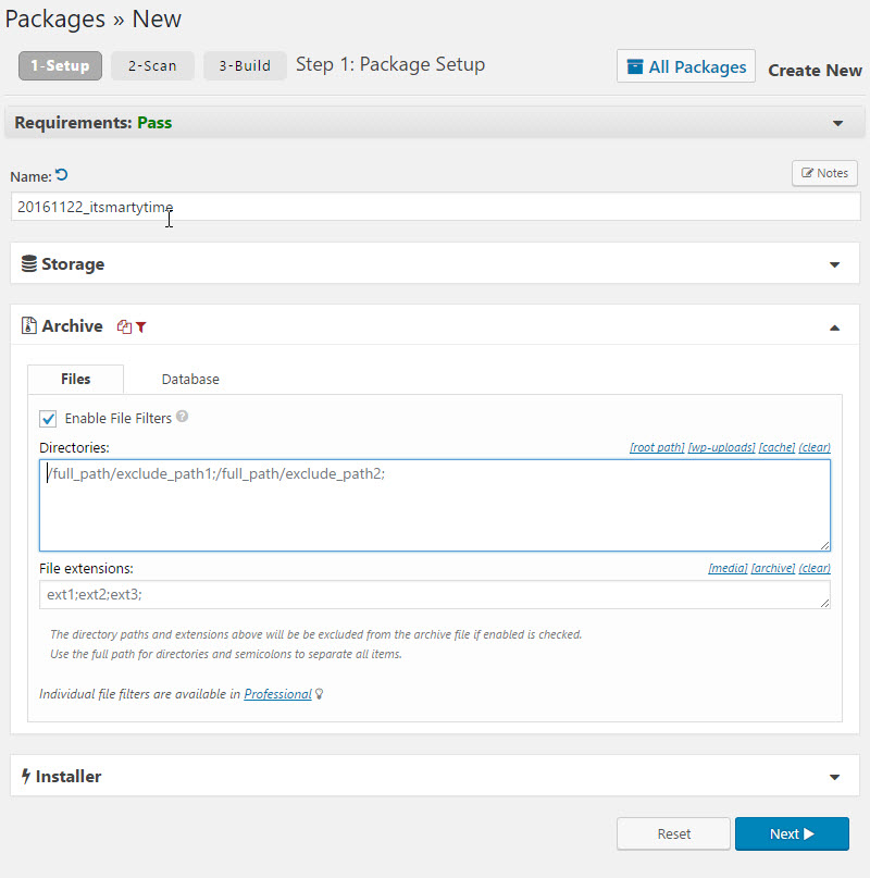 Duplicator – WordPress Migration & Backup Plugin Screenshot