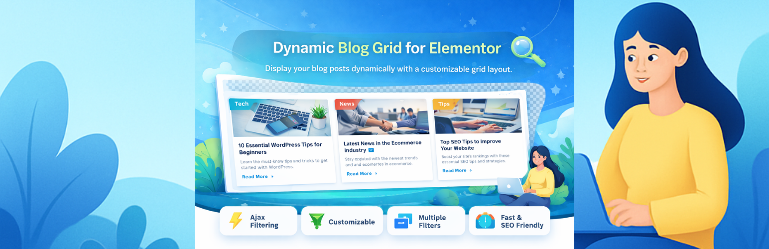 Dynamic Blog Grid & Filters for Elementor