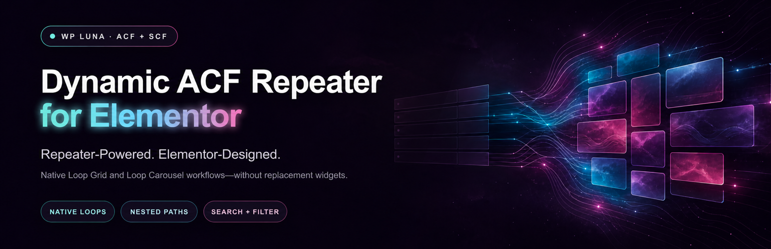 Dynamic ACF Repeater for Elementor