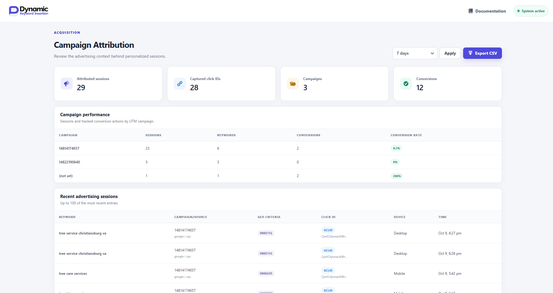 The easy-to-use settings panel.