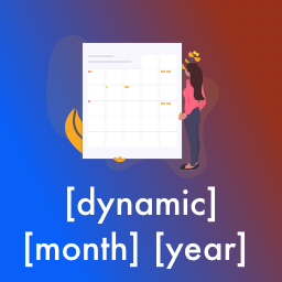 Dynamic Month &amp; Year into Posts Icon