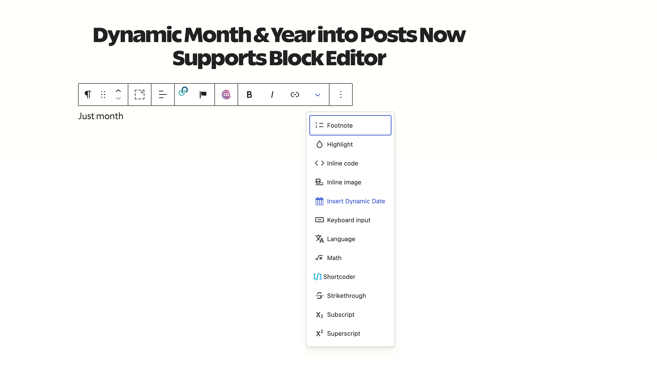 Block Editor Support