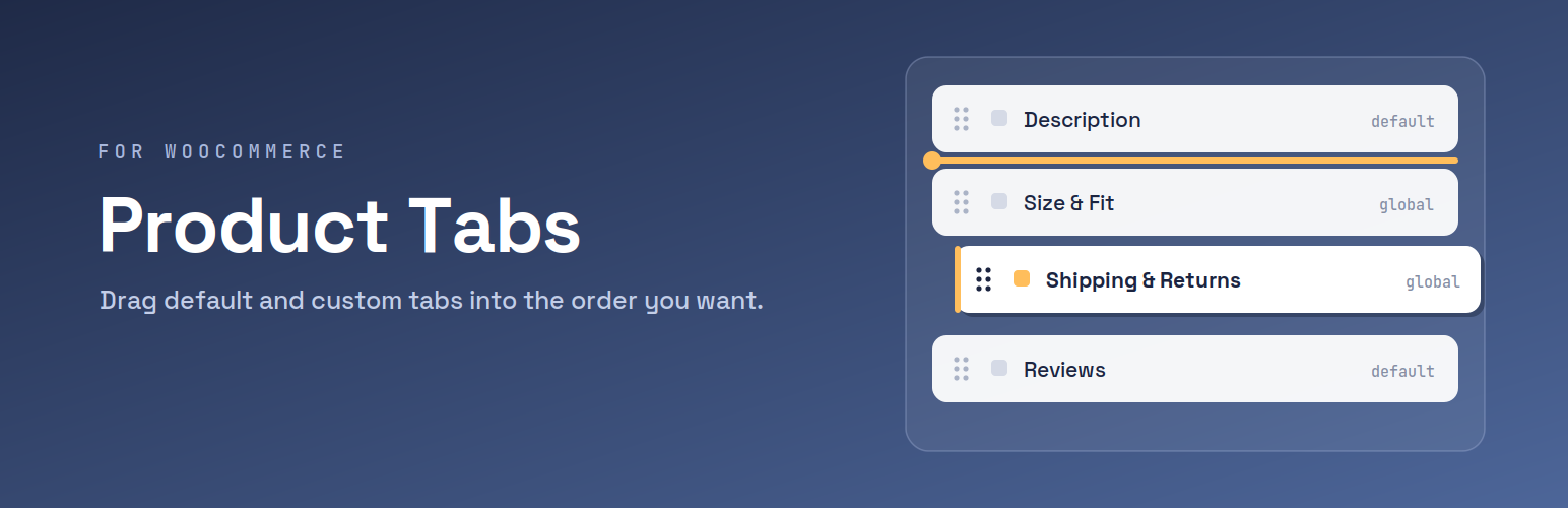 Product Tabs for WooCommerce