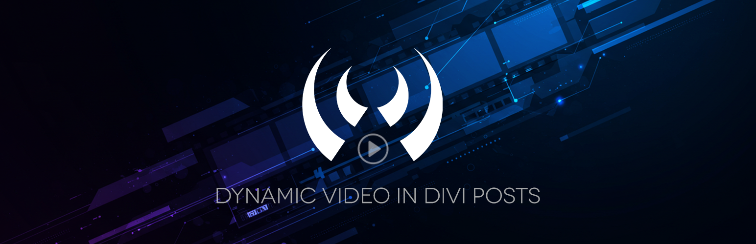 WordPress 外掛 Dynamic Video for Divi Posts 的封面圖片。