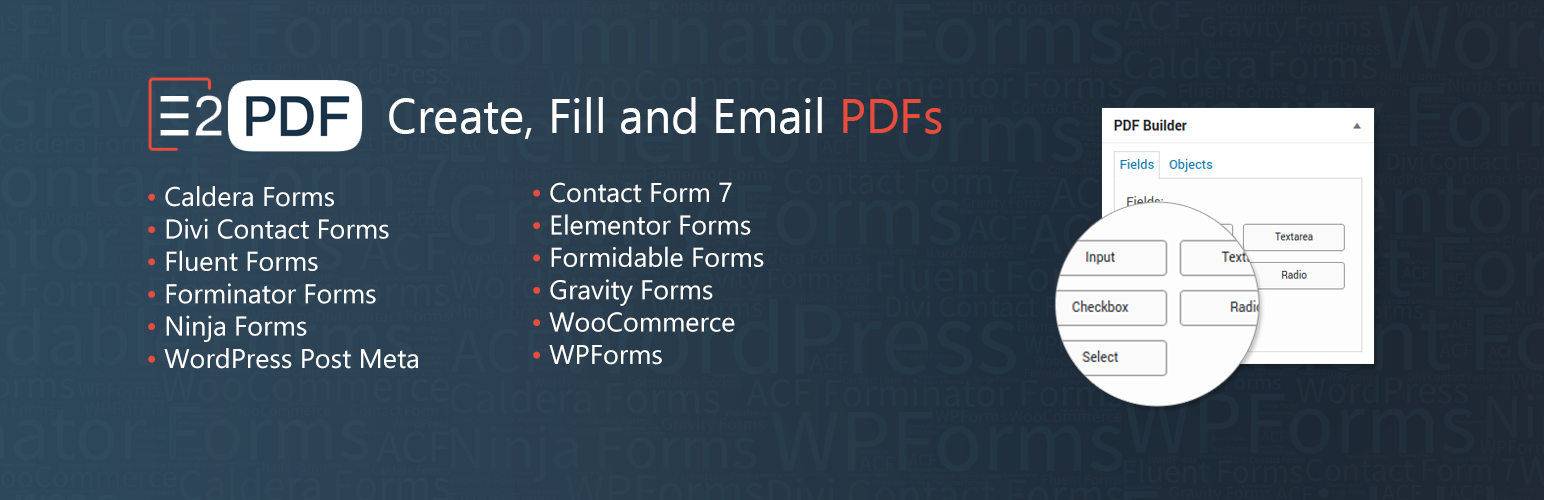 E2Pdf – Export To Pdf Tool for WordPress