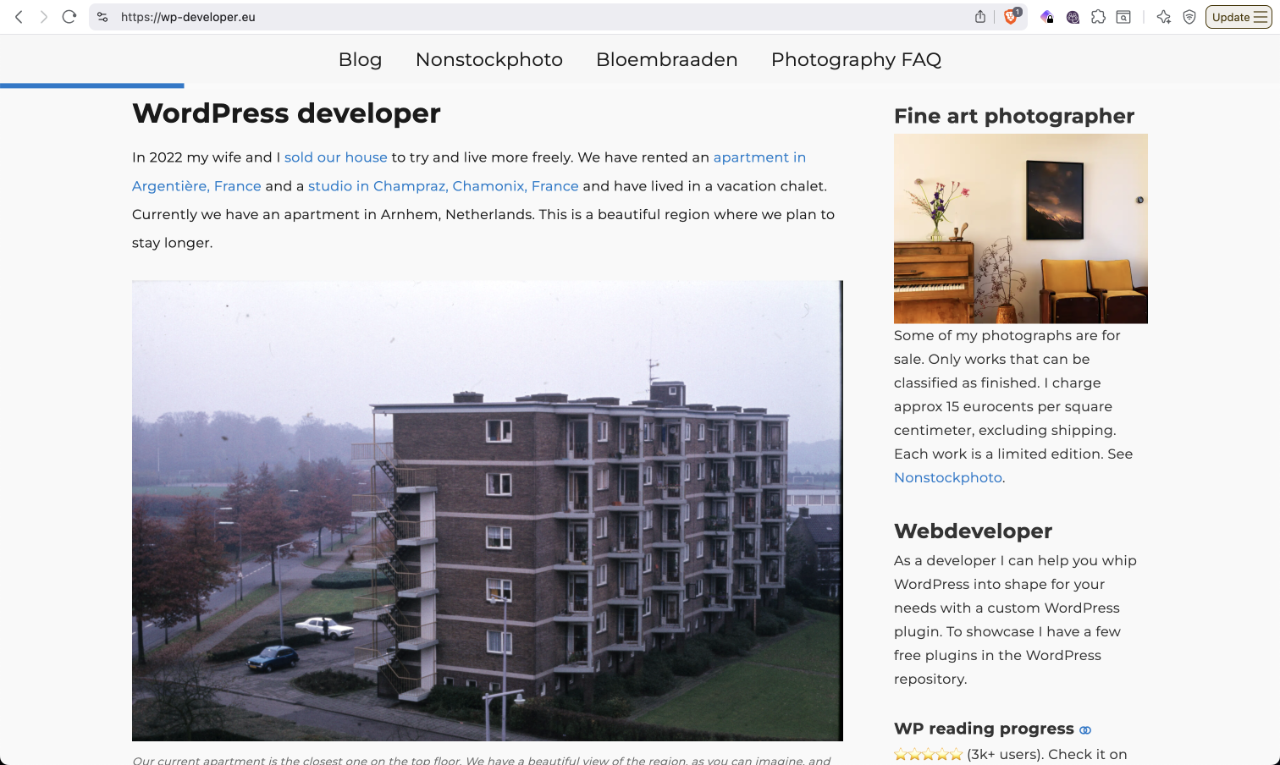 Example page reacting to a specific url