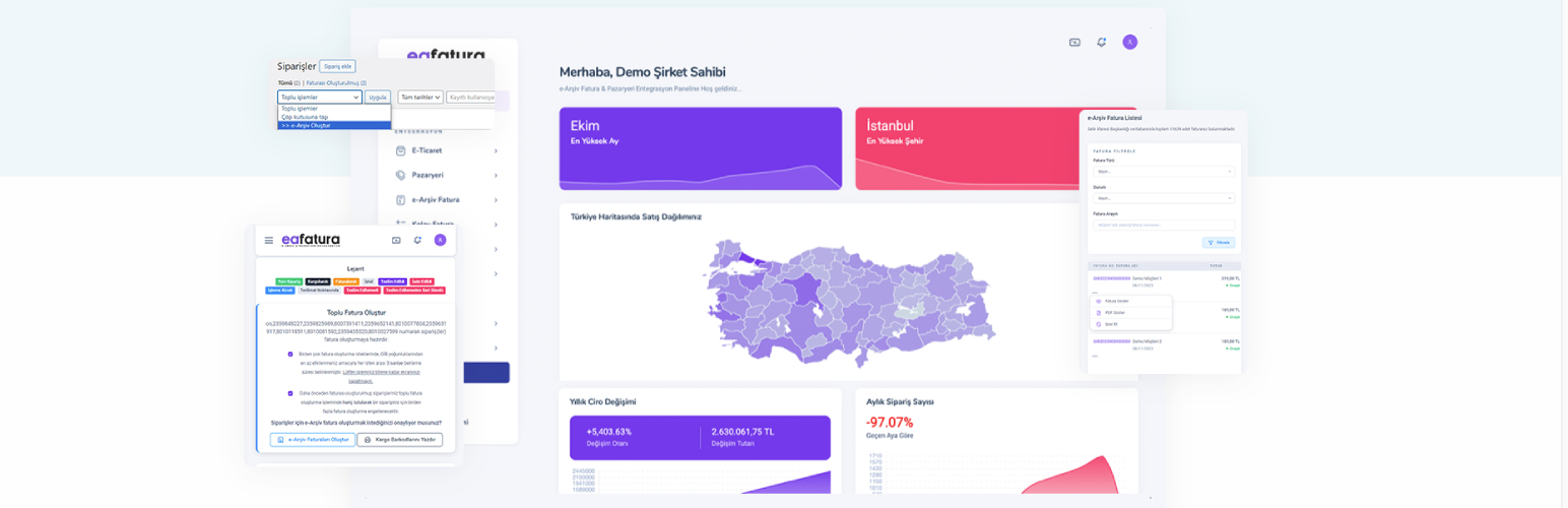 Eafatura Kargo & E-Arşiv ve E-Fatura Entegrasyonu