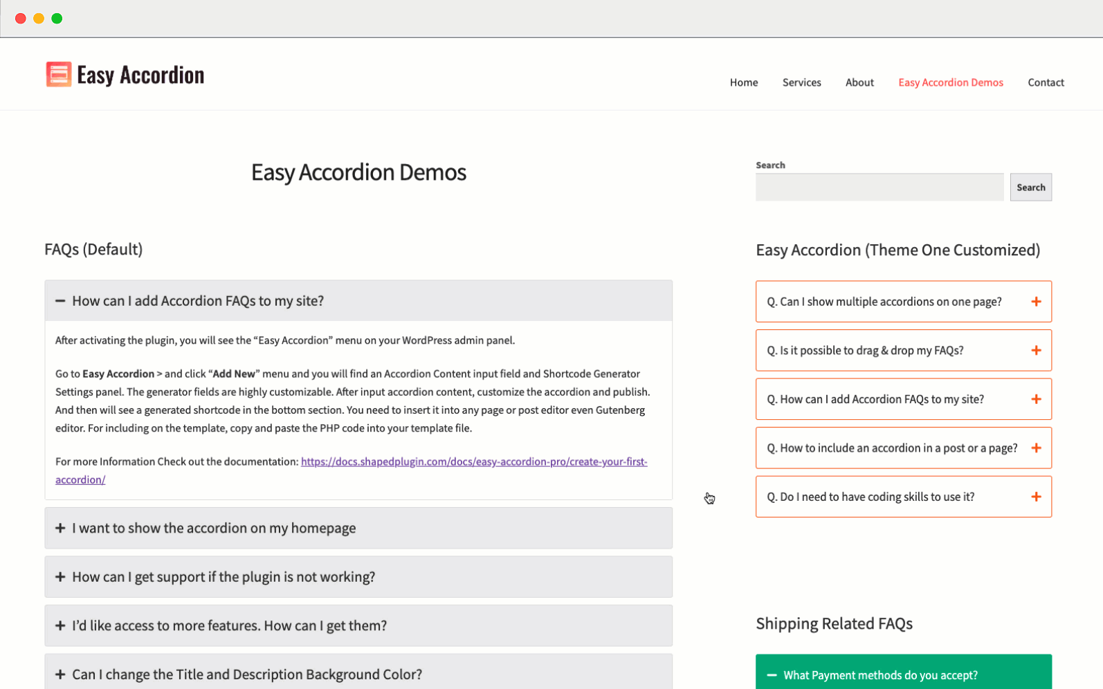 Easy Accordion – Responsive Accordion FAQ Builder and Product FAQ