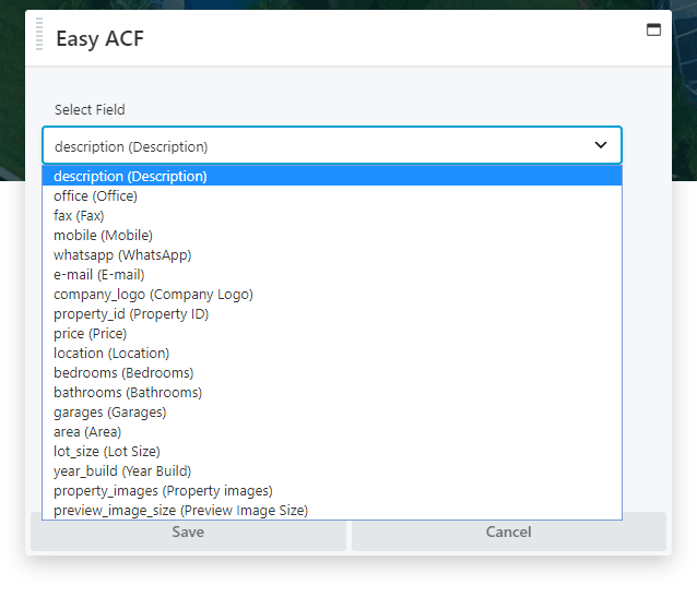 Easy ACF Connect For Themer - Screenshot 1