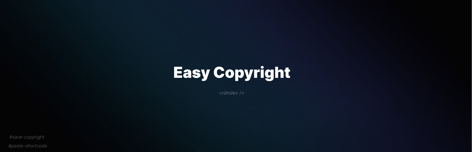 Easy Copyright