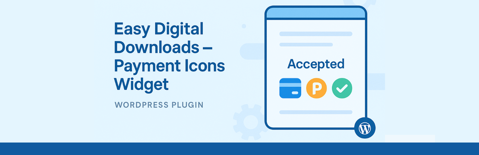 Easy Digital Downloads – Payment Icons Widget