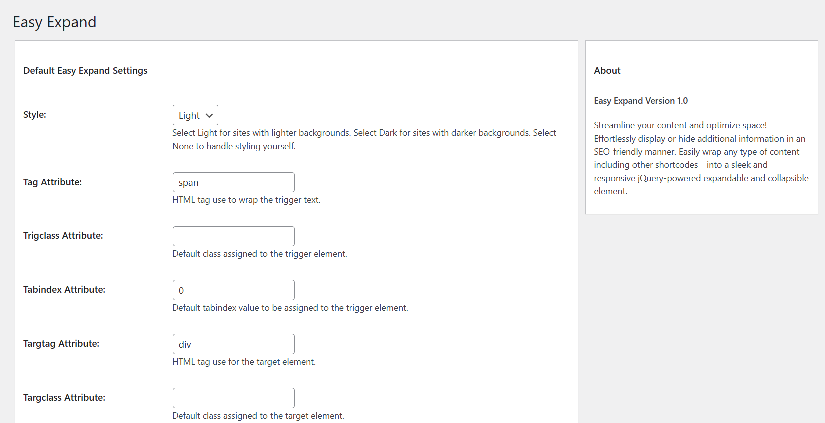 Easy Expand - Screenshot 1