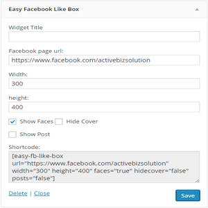 Copy your facebook page name from url.