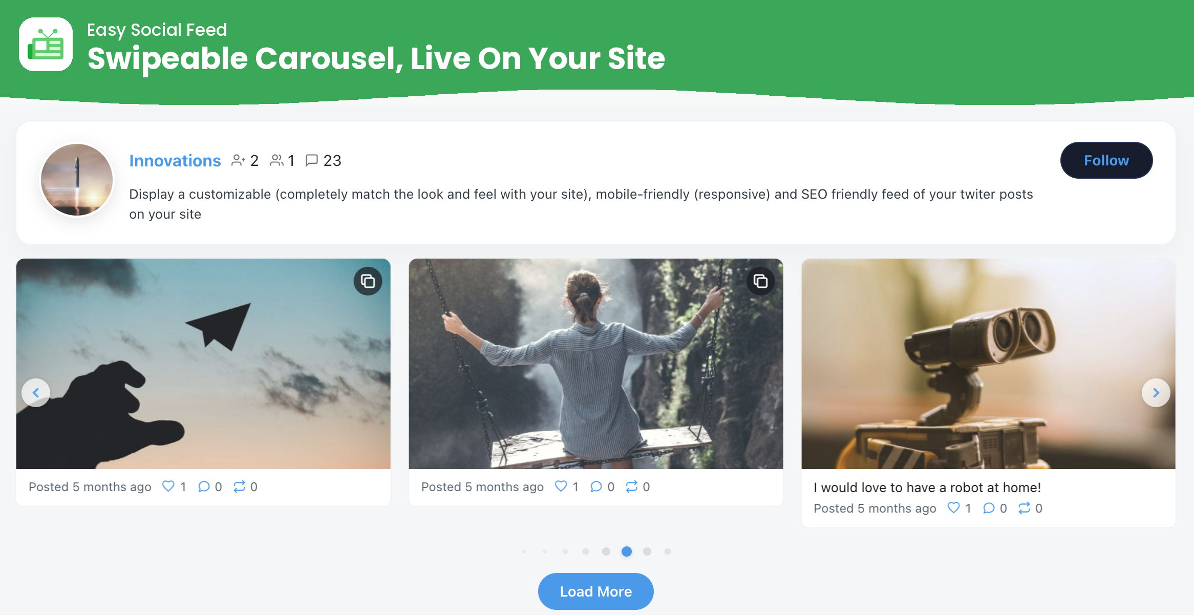 Easy Social Feed – Social Photos Gallery and Post Feed for WordPress