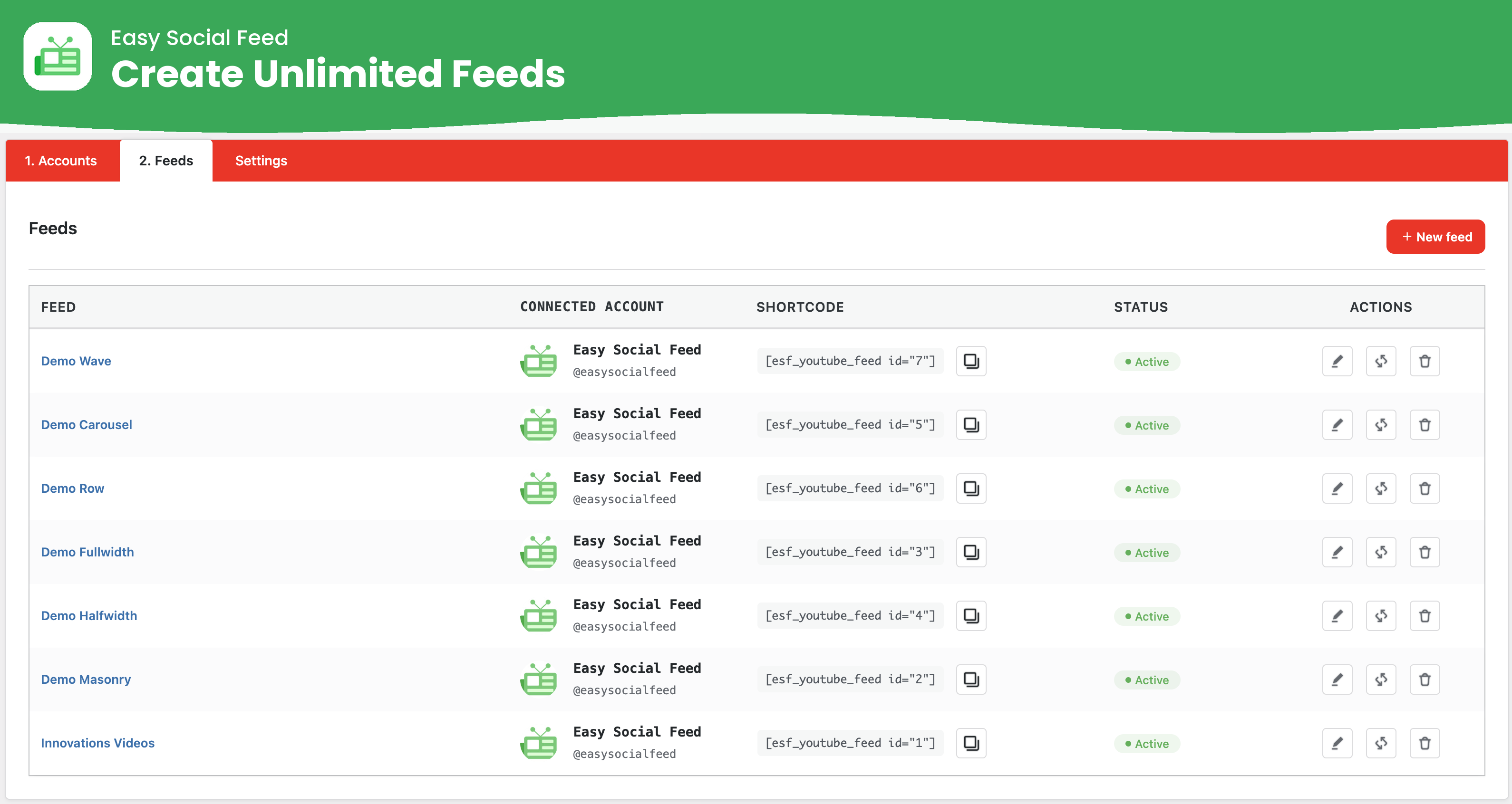 Easy Social Feed – Social Photos Gallery and Post Feed for WordPress
