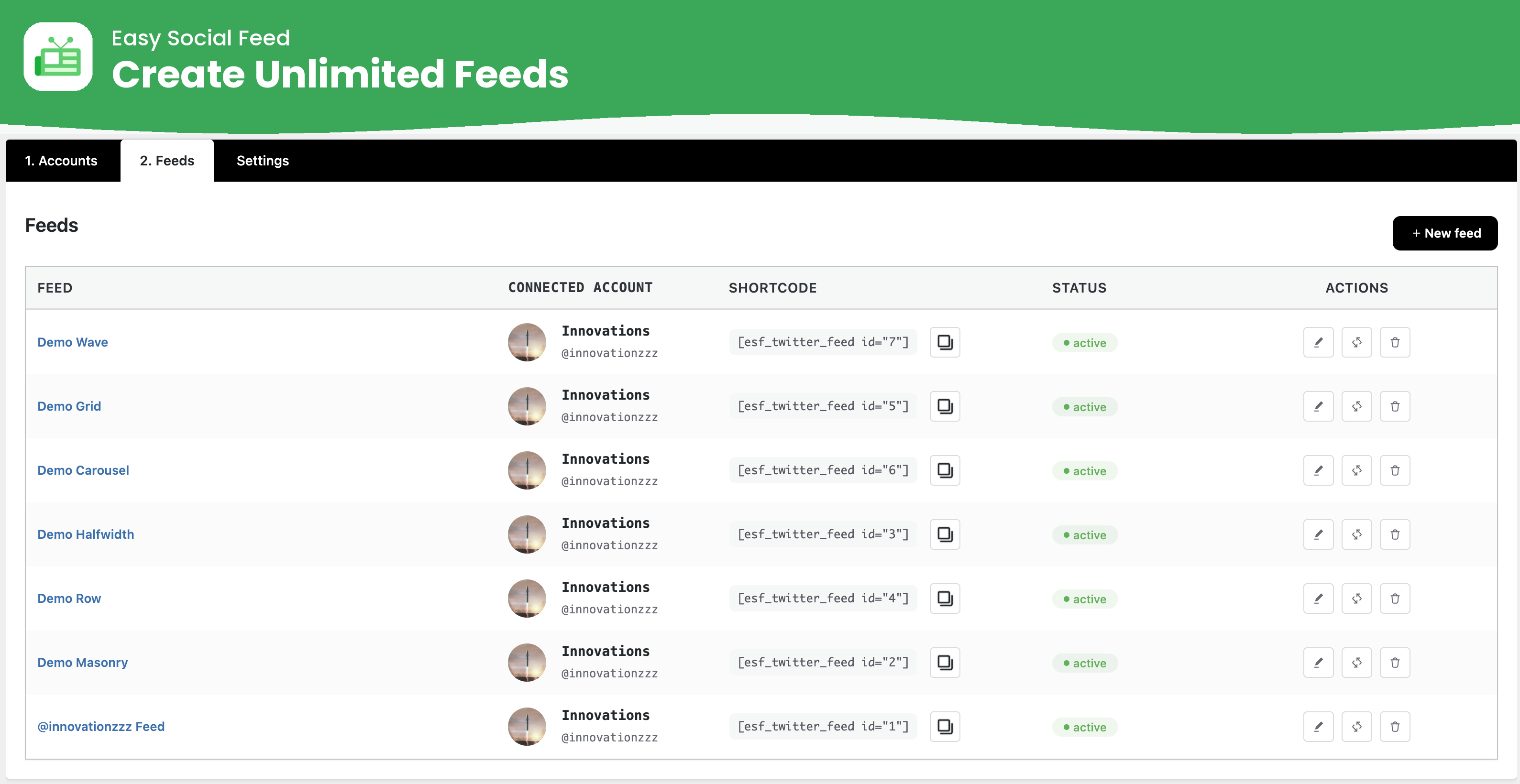 Easy Social Feed – Social Photos Gallery and Post Feed for WordPress