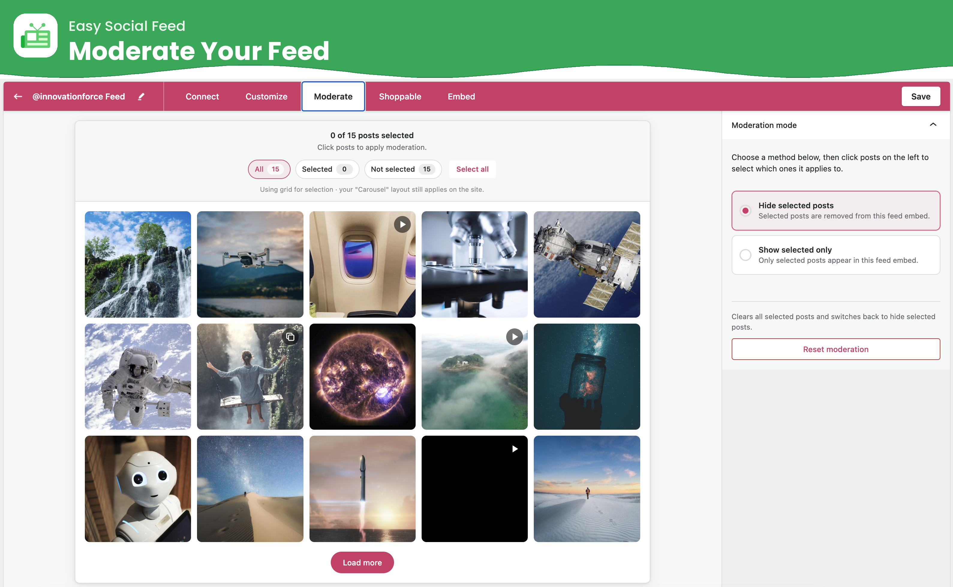 Easy Social Feed – Social Photos Gallery and Post Feed for WordPress