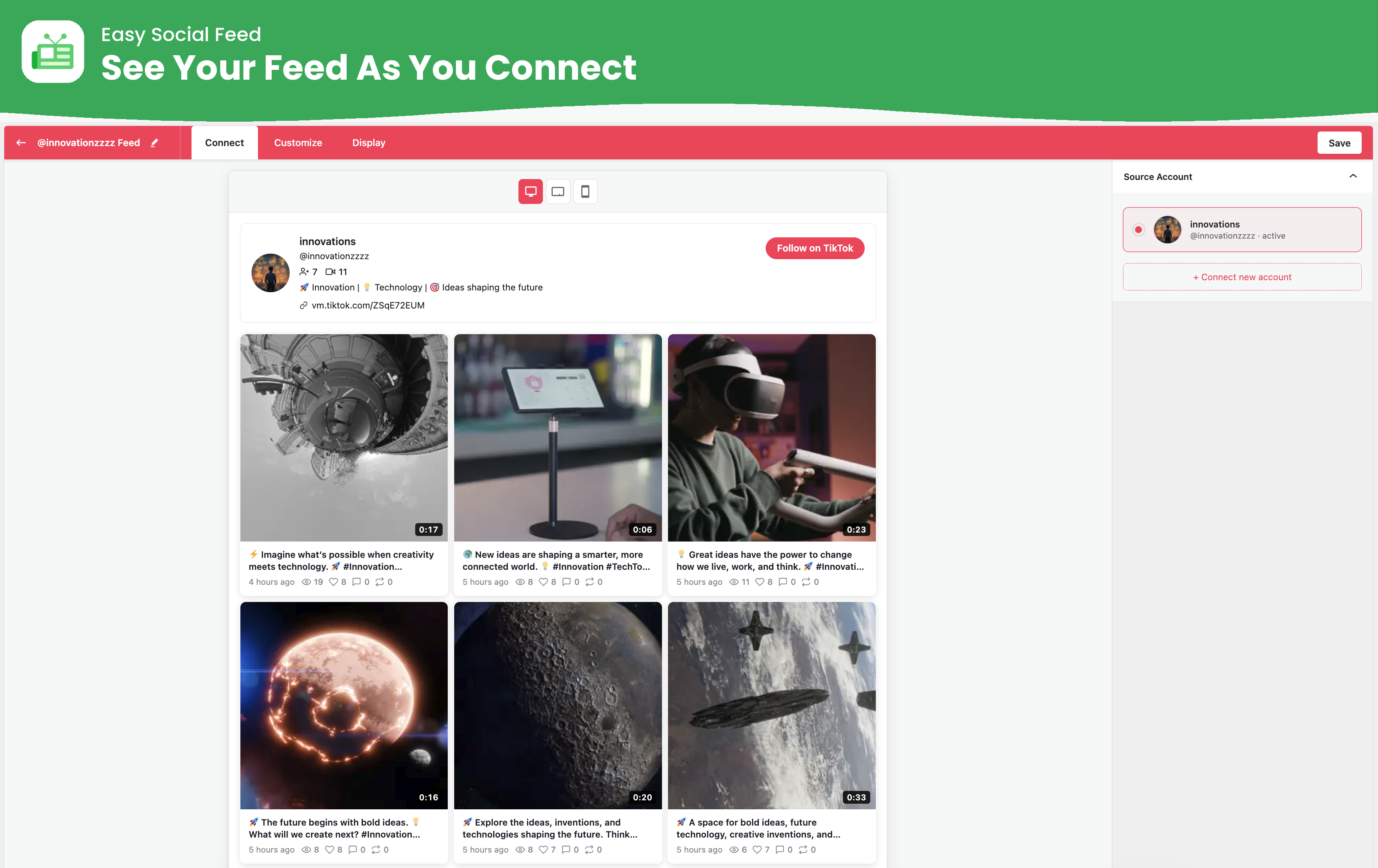 Easy Social Feed – Social Photos Gallery and Post Feed for WordPress