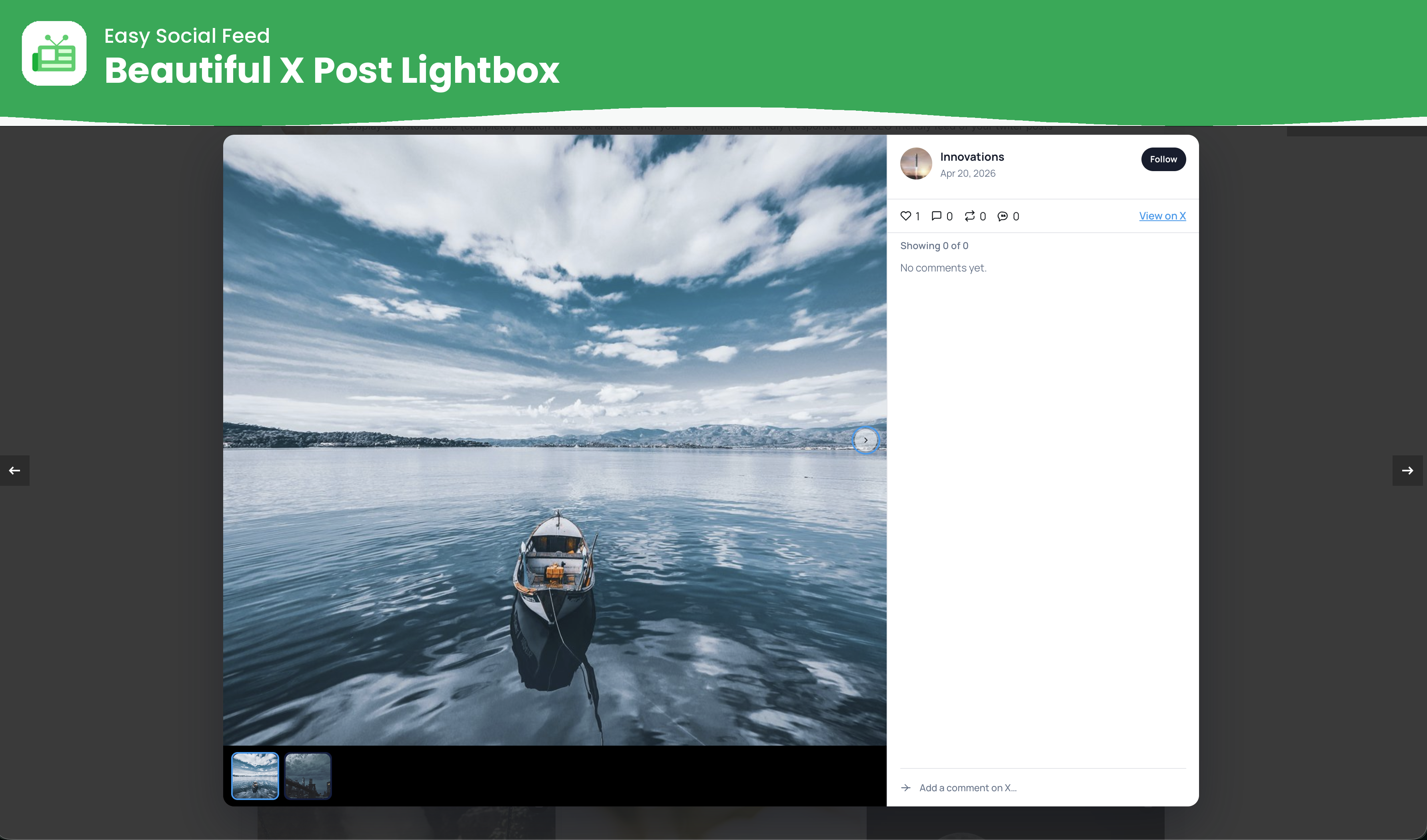 Easy Social Feed – Social Photos Gallery and Post Feed for WordPress