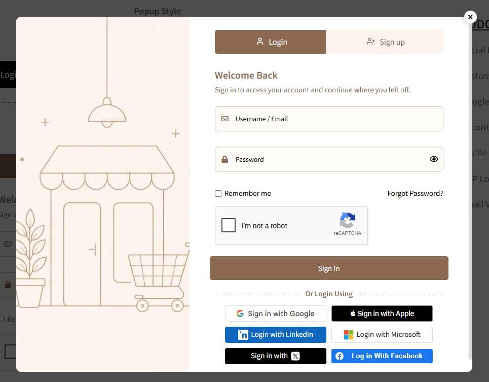 Login &amp; Register Customizer – Popup | Slider | Inline | WooCommerce
