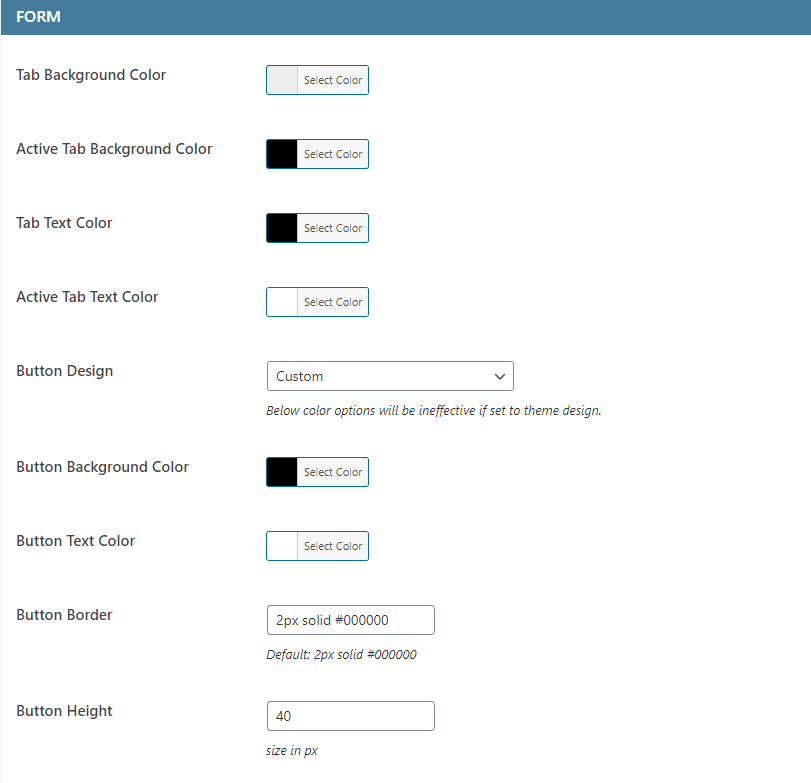 Style Settings 2