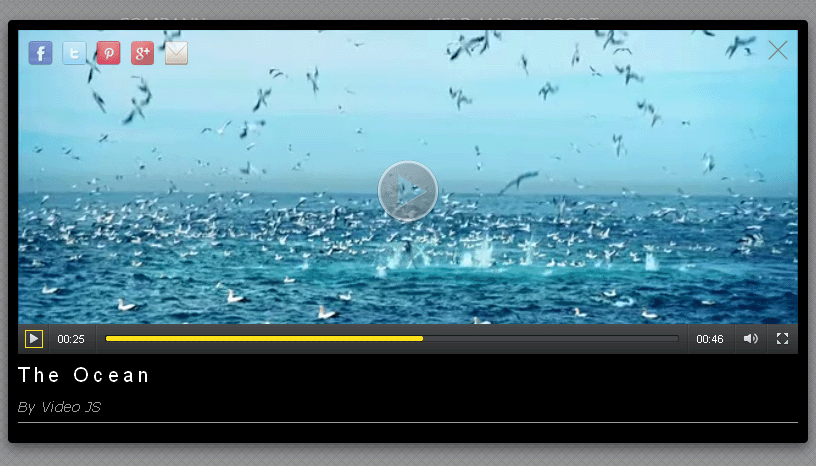 HTML5 video player