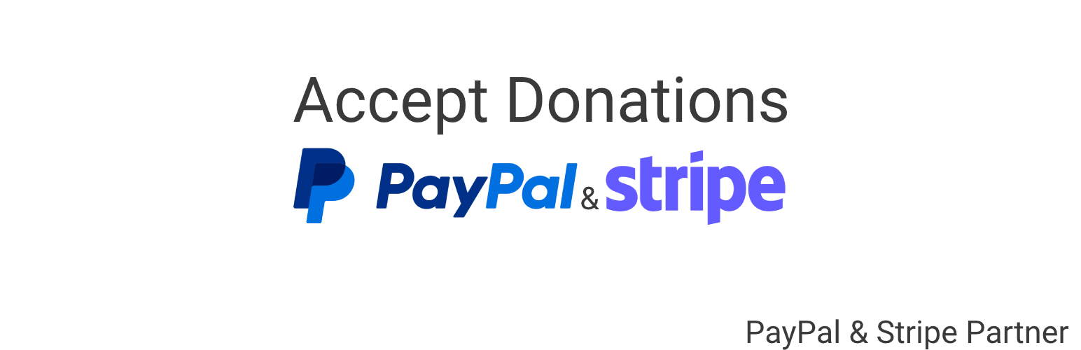 Accept Donations with PayPal & Stripe