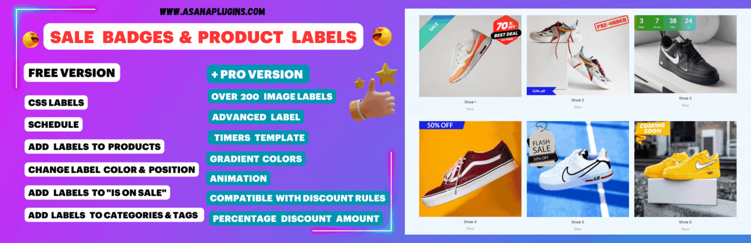 Badge and Product Label for WooCommerce