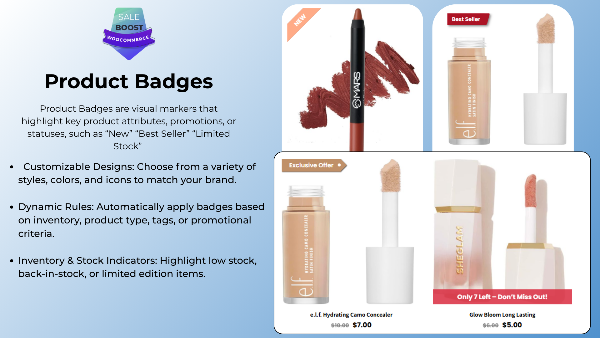 Product Badges.