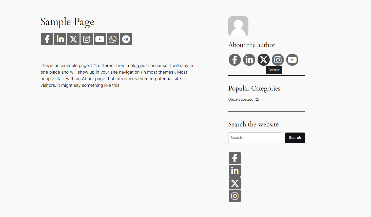 Customize icon colors in sidebar widgets