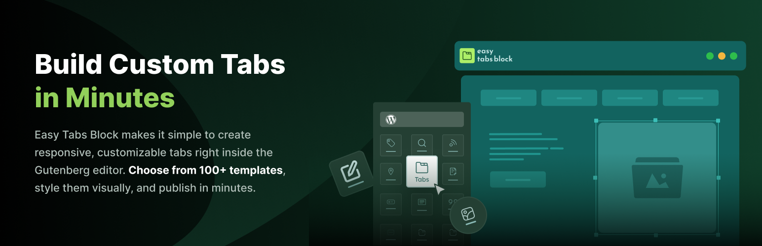 Easy Tabs Block – Fast, Responsive, & Lightweight Gutenberg Tabs (Horizontal+Vertical)