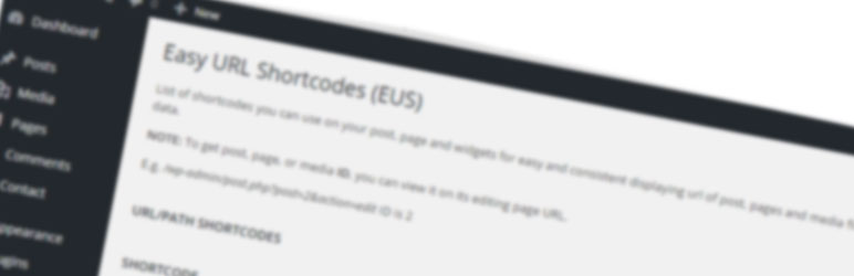 Easy URL Shortcodes (EUS)