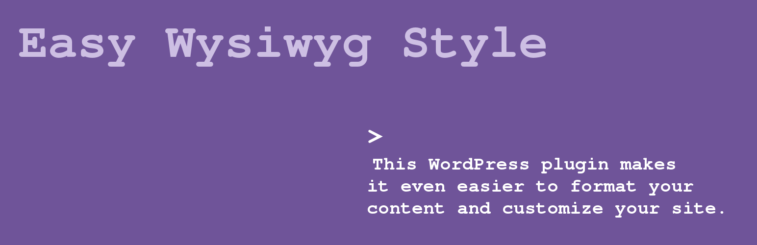 Easy Wysiwyg Style