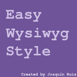 Easy Wysiwyg Style