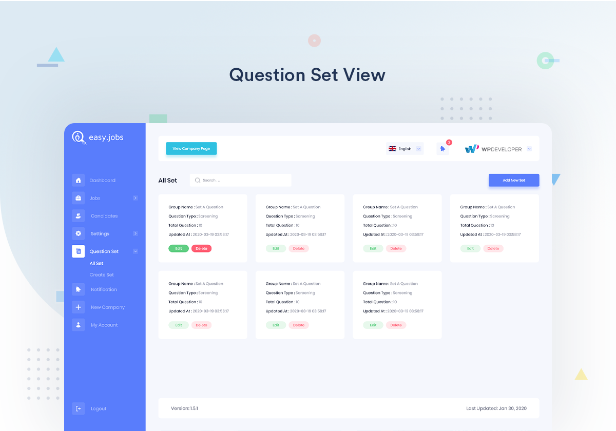 Question set view