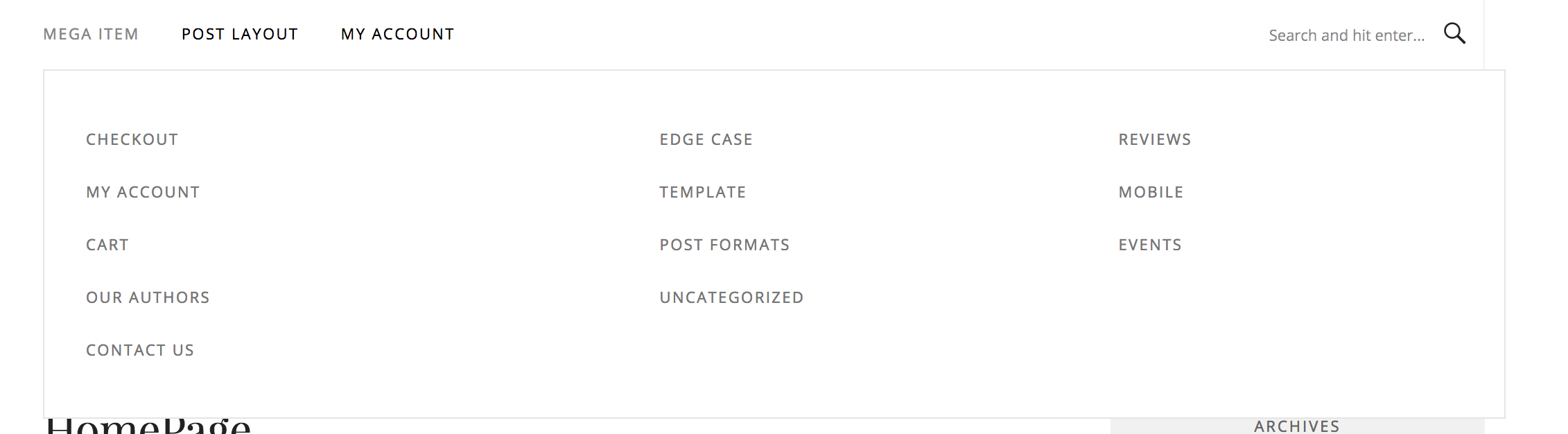 Frontend columnize layout.