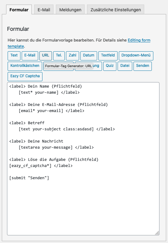 Support for Comment Form 7