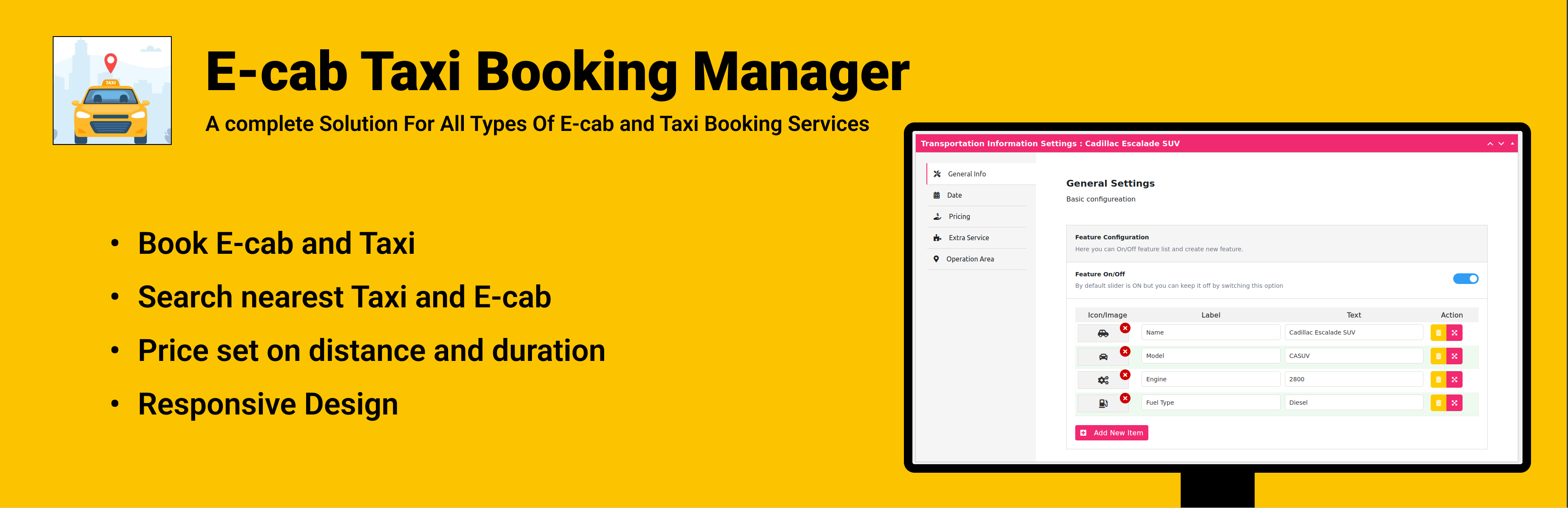 Taxi Booking Manager for WooCommerce – WordPress plugin | Ecab