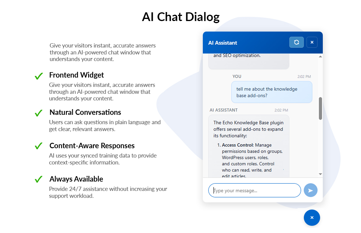 AI Chat Dialog