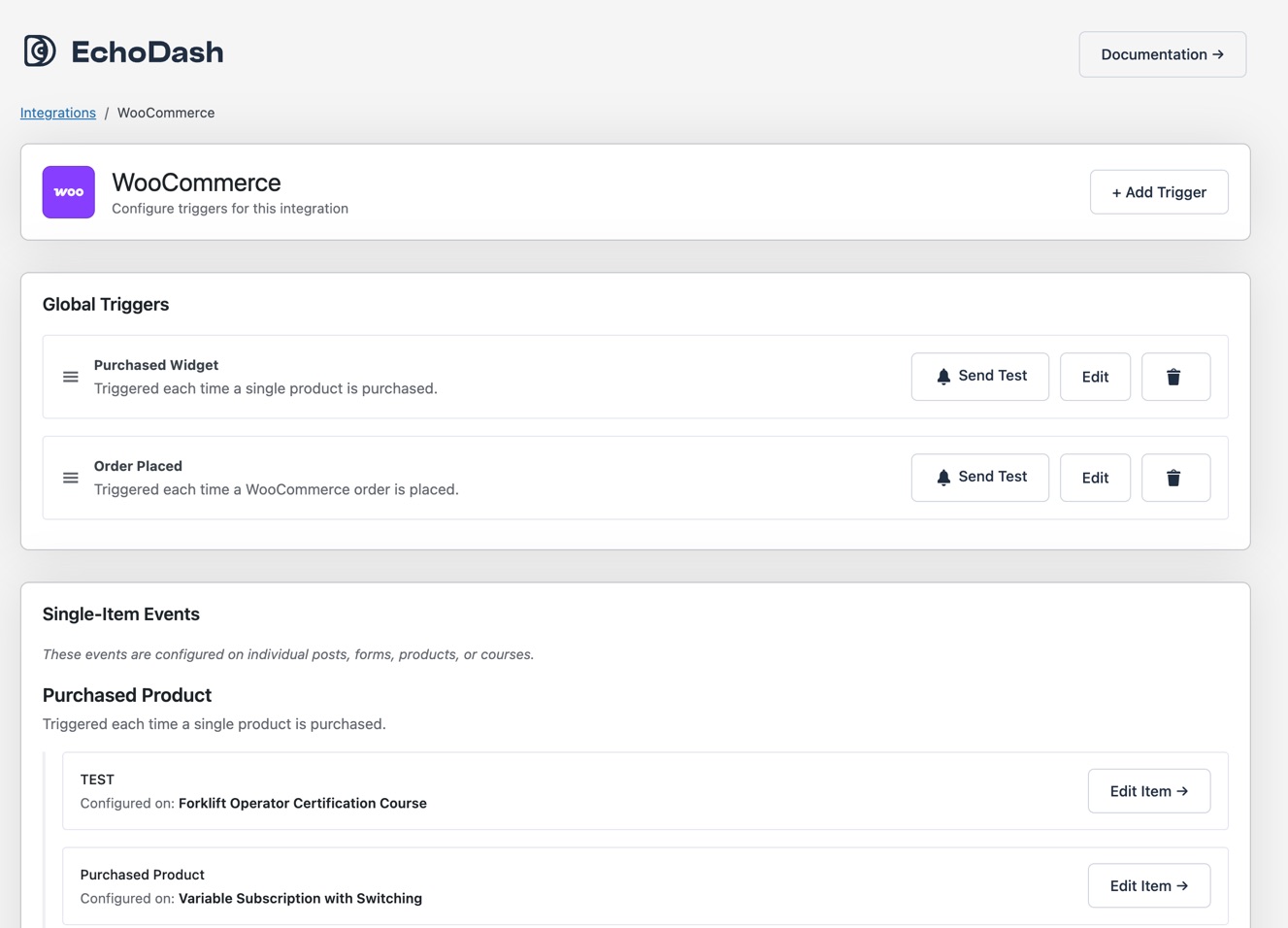 Send events based on WooCommerce orders, product purchases, and order status changes.