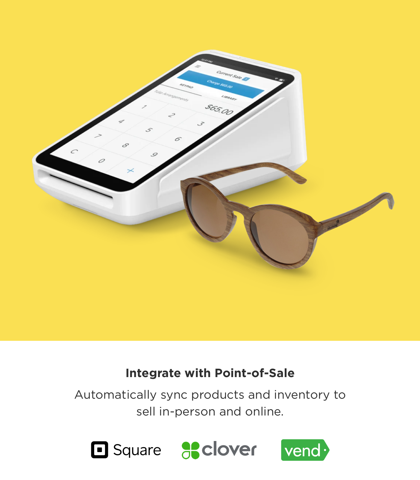 Ecwid Ecommerce Shopping Cart integrates with Point-of-Sale