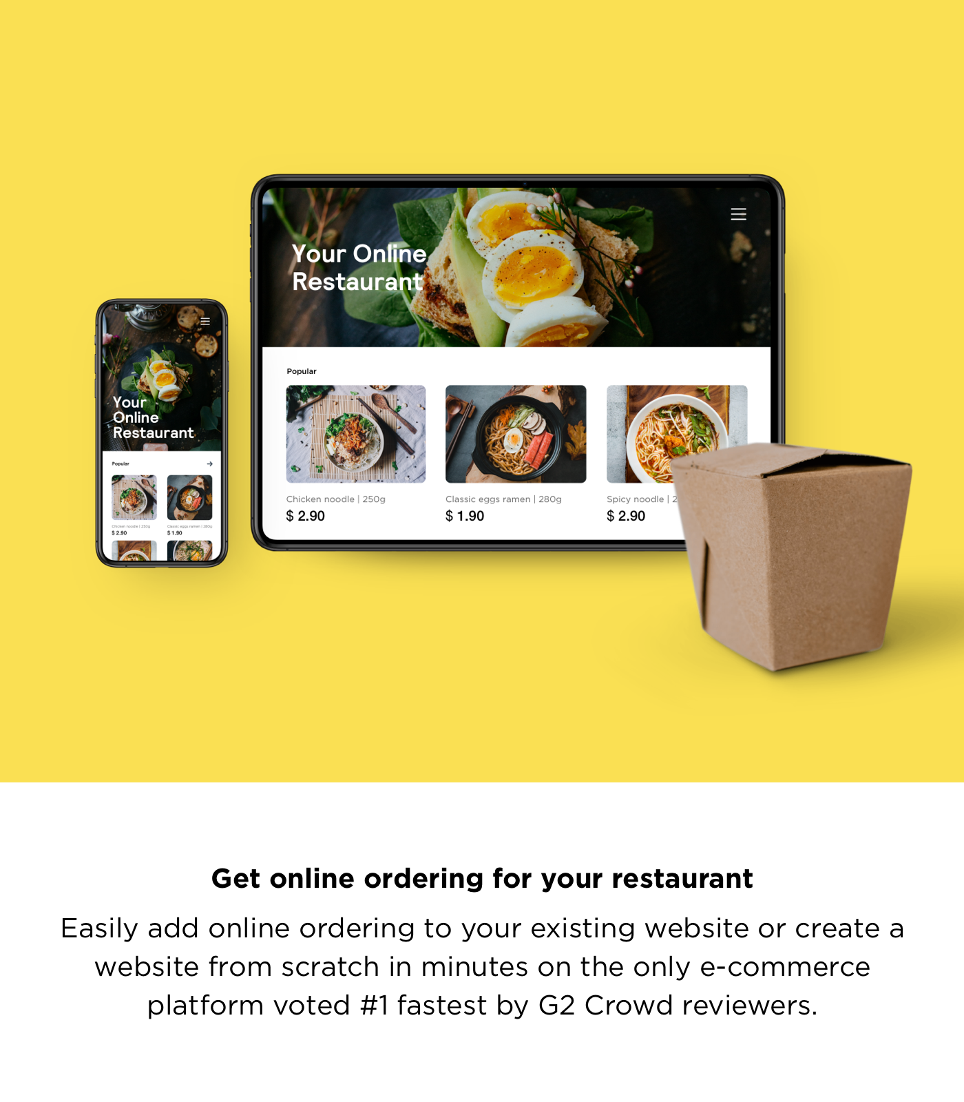 Ecommerce platform for your restaurant