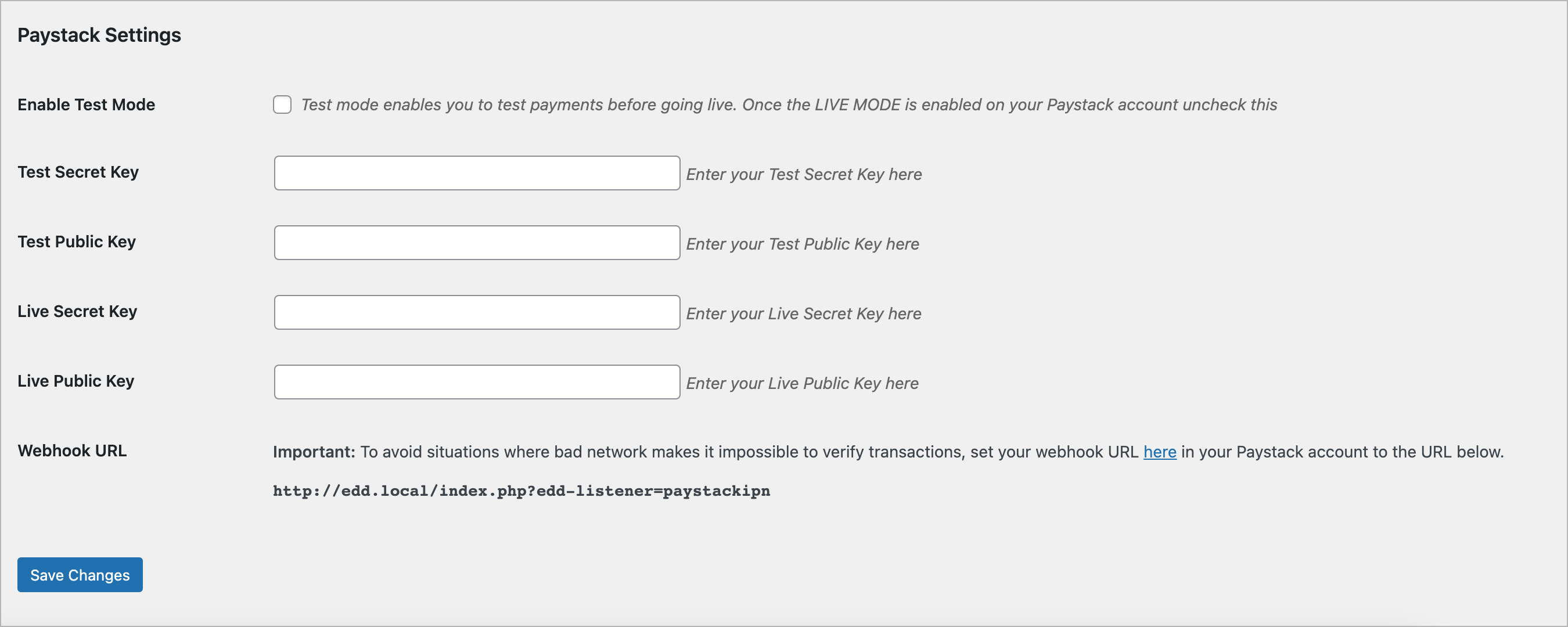 Paystack Easy Digital Downloads Payment Gateway