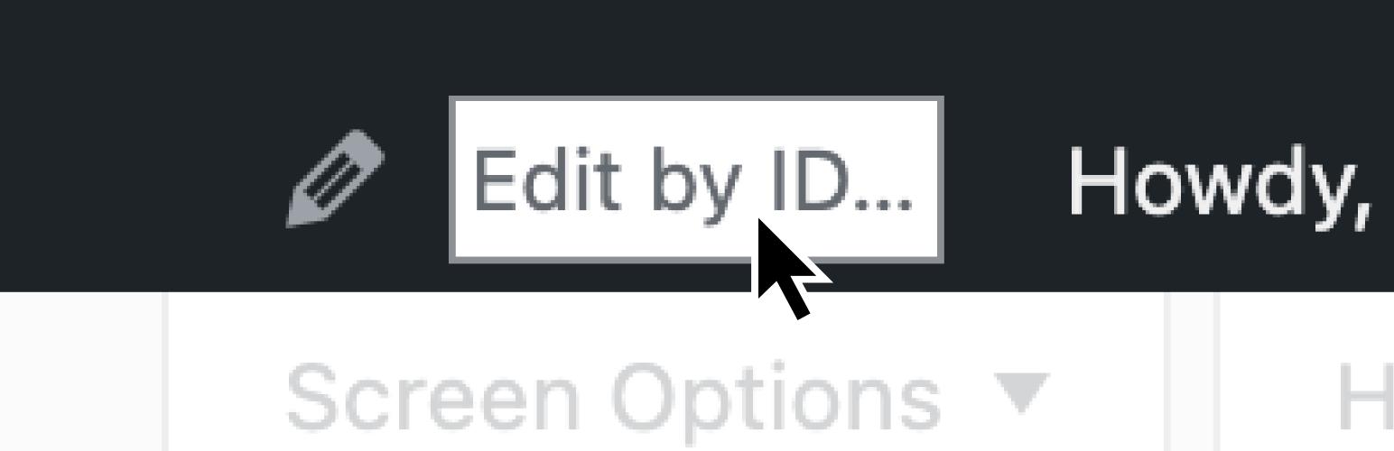 WordPress 外掛 Quick Edit Post by ID (Admin Bar) 的封面圖片
